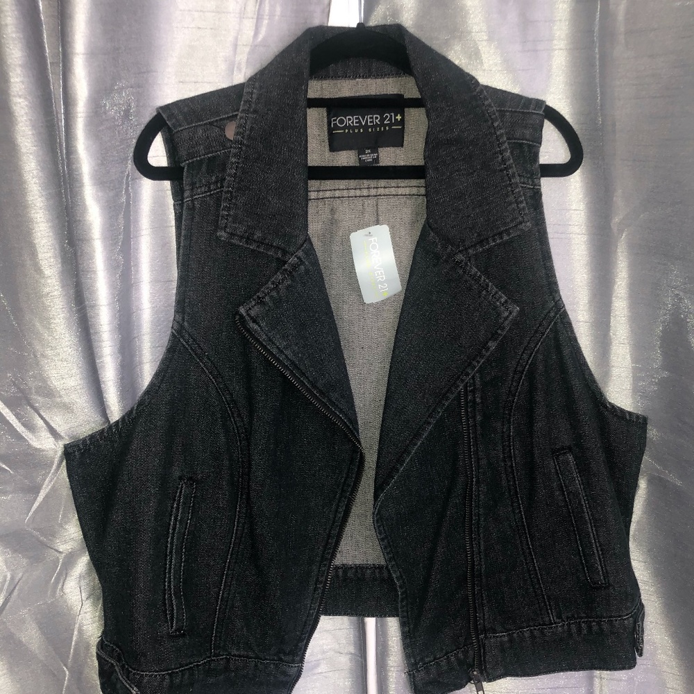 2xL Dark Jean Vest